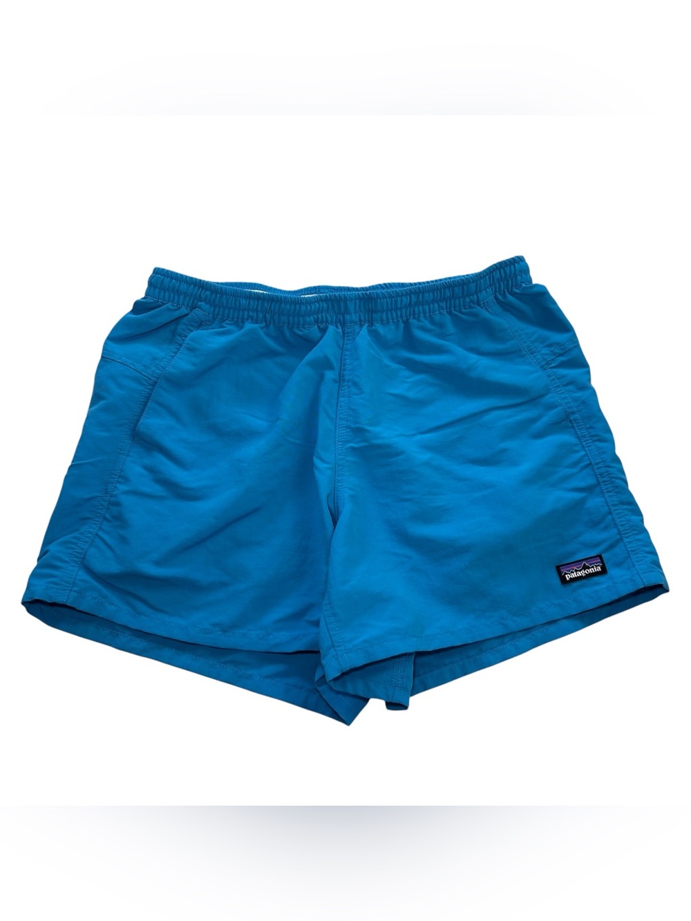 Patagonia Baggies Women’s Shorts 4.5” Outdoor Hiking Hybrid Blue Size S 57058